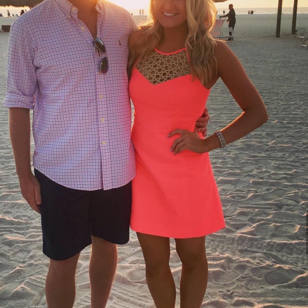 Lilly Pulitzer dress - bright coral pink